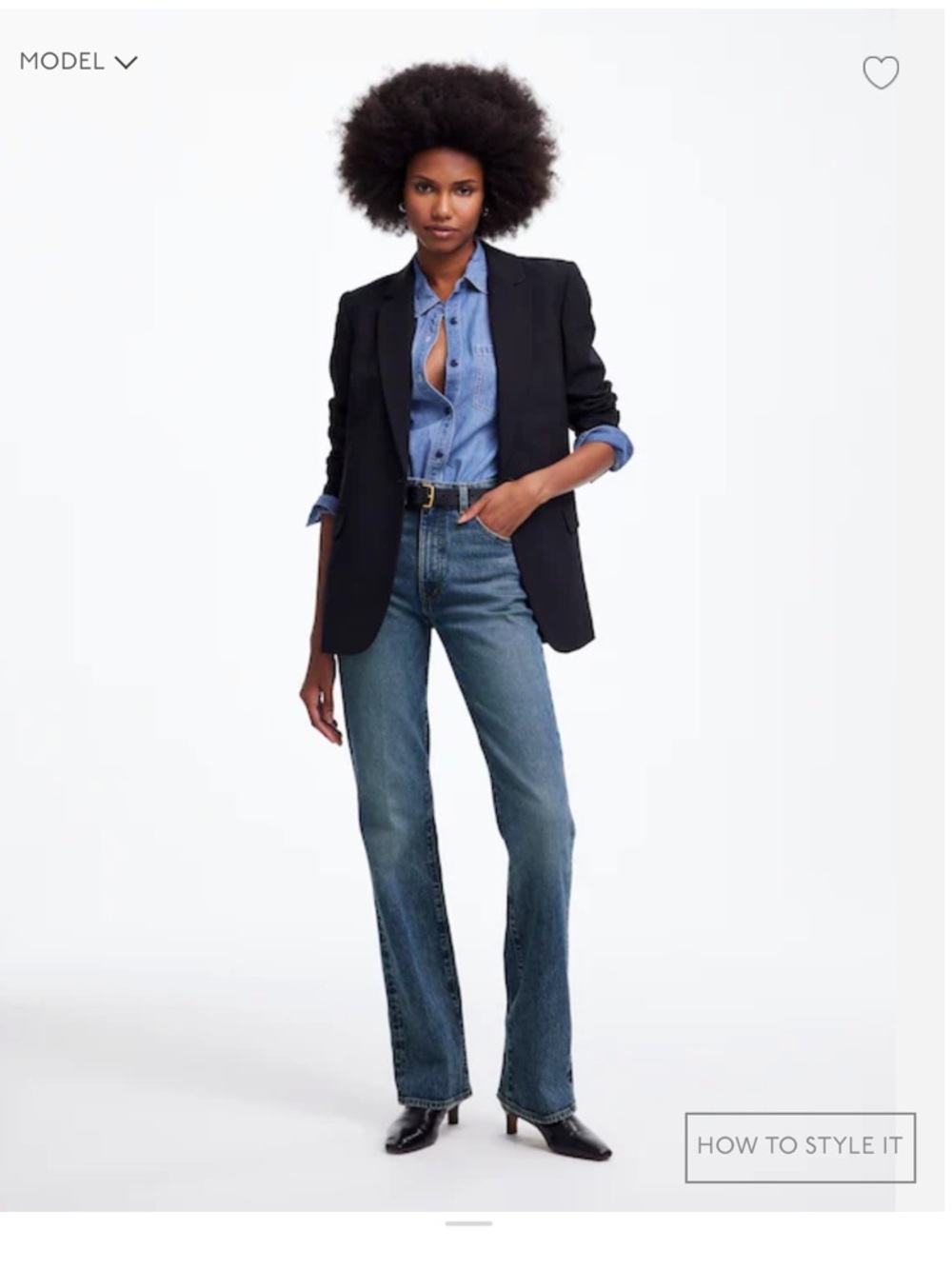 Madewell Relaxed Bootcut Jeans NWOT